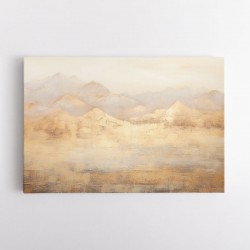 Gold Mountains Abstract 3 Wall Art