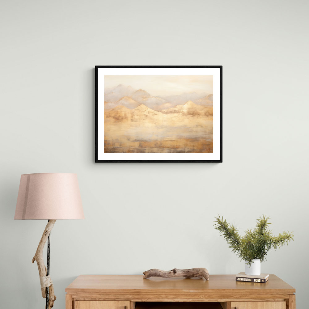 Gold Mountains Abstract 3 Wall Art Gold Mountains Abstract 3 Wall Art