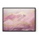Gold Peaks On Pink Abstract Wall Art Gold Peaks On Pink Abstract Wall Art