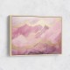 Gold Peaks On Pink Abstract Wall Art Gold Peaks On Pink Abstract Wall Art