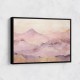 Gold Peaks On Pink Abstract 3 Wall Art
