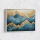 Mountains in Blue & Gold Abstract 1 Wall Art Mountains in Blue & Gold Abstract 1 Wall Art