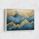 Mountains in Blue & Gold Abstract 1 Wall Art Mountains in Blue & Gold Abstract 1 Wall Art