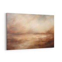 Seascape Brown Abstract Wall Art