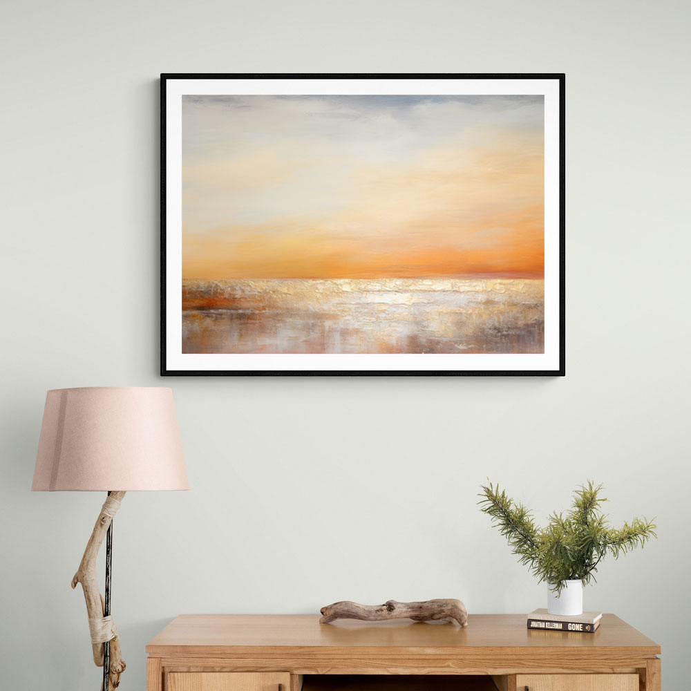 Seascape Gold Abstract 1 Wall Art