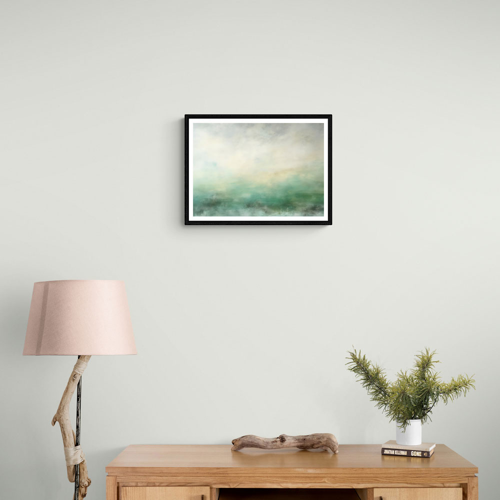 Seascape Green Abstract Wall Art