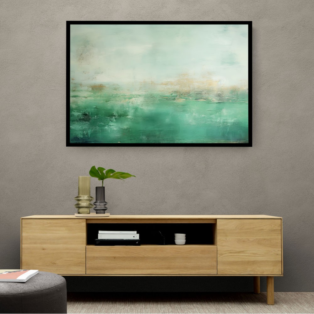 Seascape Green Abstract 1 Wall Art