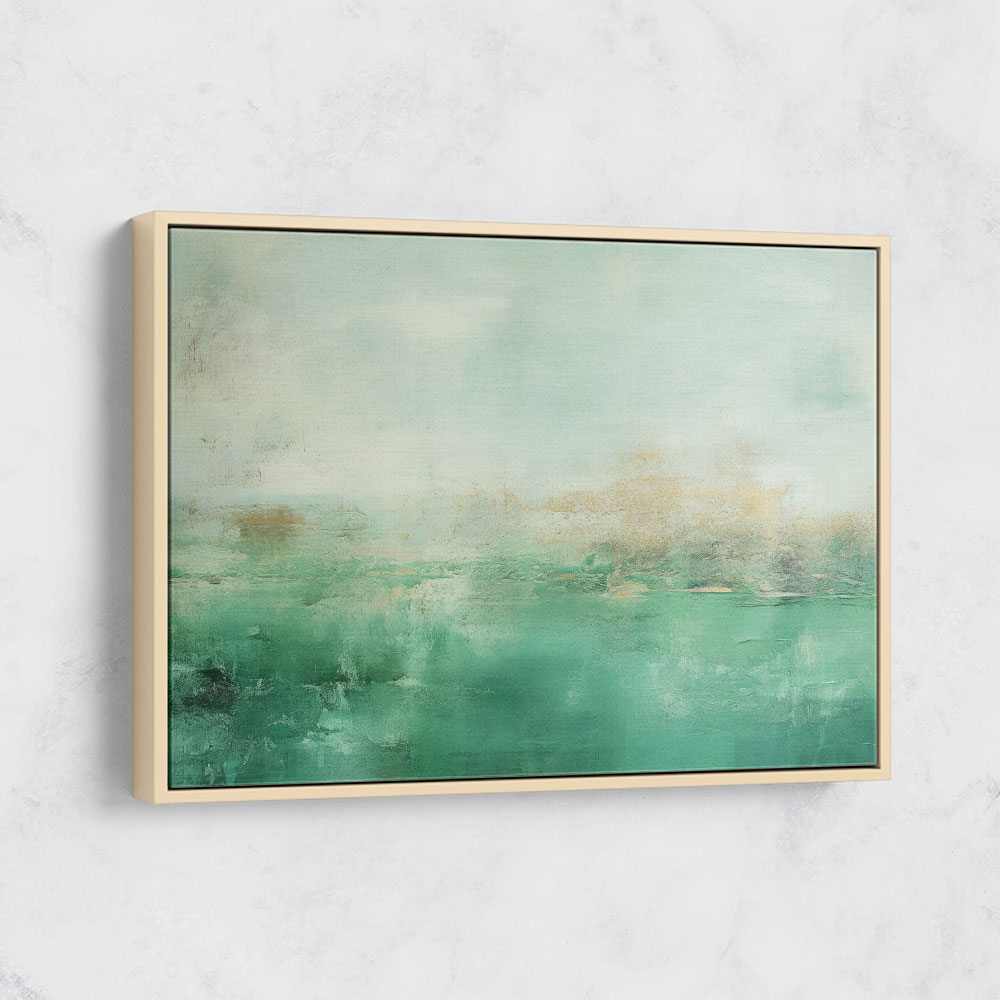 Seascape Green Abstract 1 Wall Art
