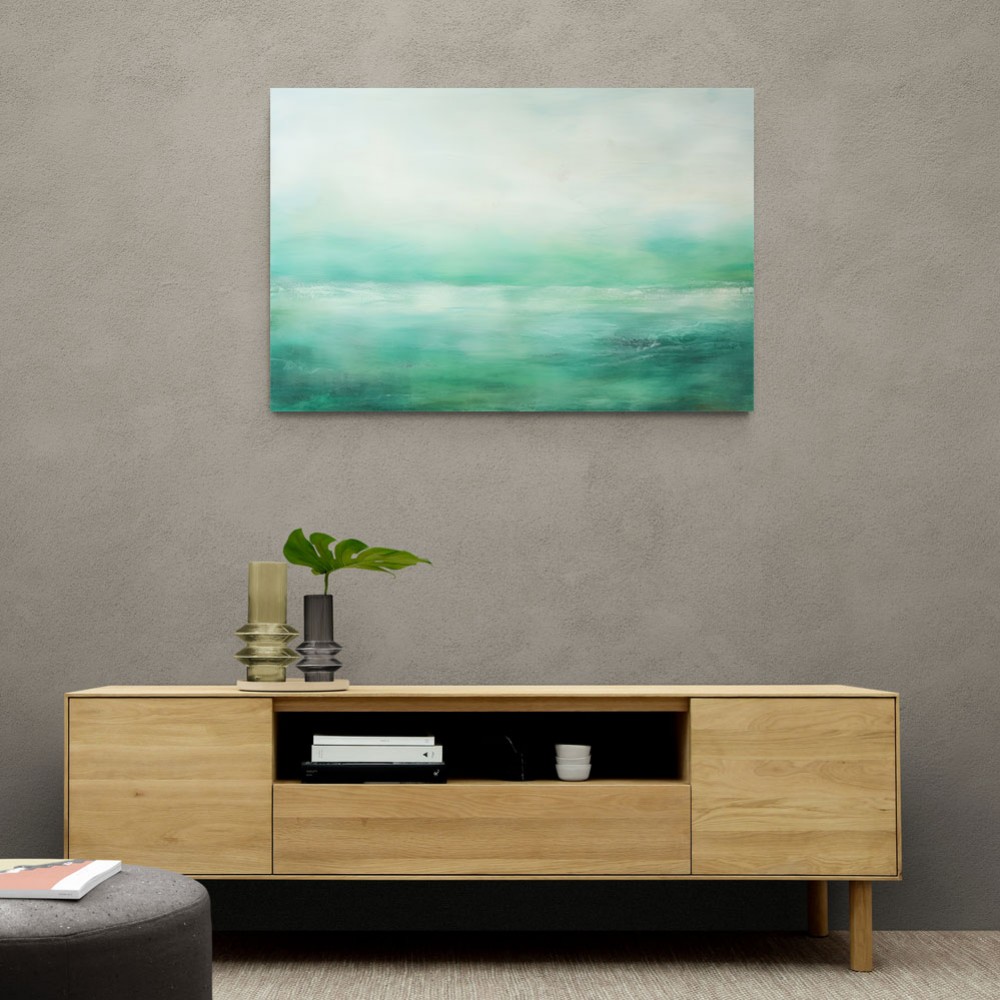 Seascape Green Abstract 2 Wall Art