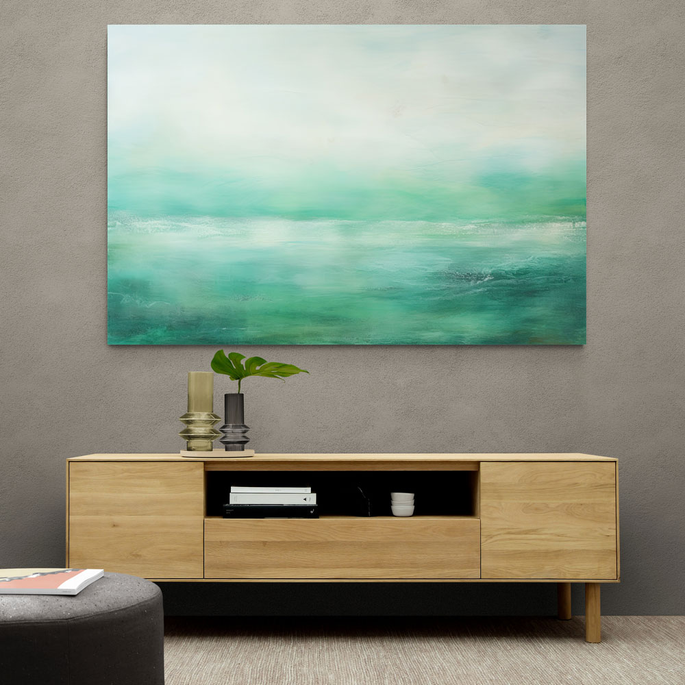 Seascape Green Abstract 2 Wall Art Seascape Green Abstract 2 Wall Art