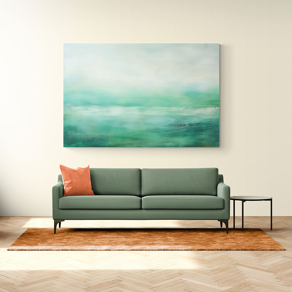 Seascape Green Abstract 2 Wall Art