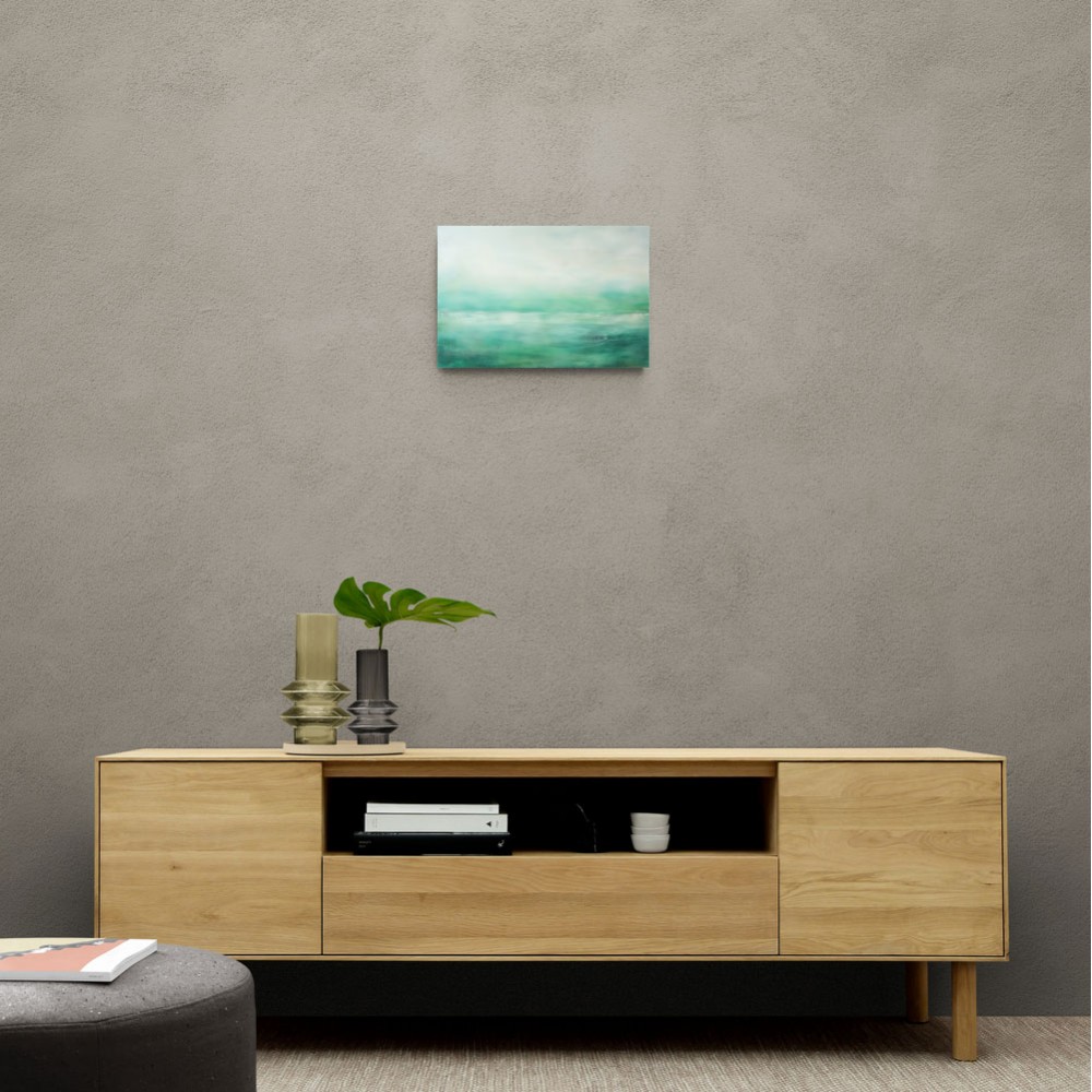 Seascape Green Abstract 2 Wall Art