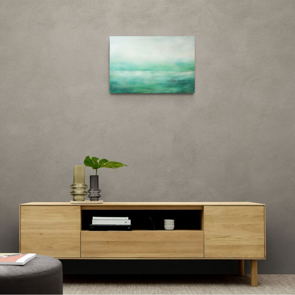 Seascape Green Abstract 2 Wall Art