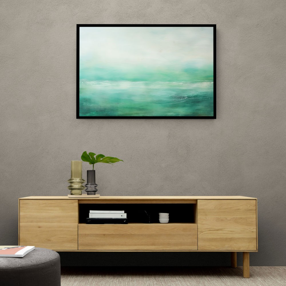 Seascape Green Abstract 2 Wall Art