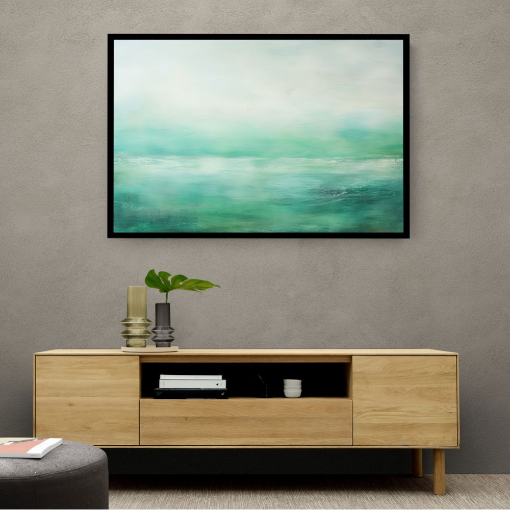 Seascape Green Abstract 2 Wall Art