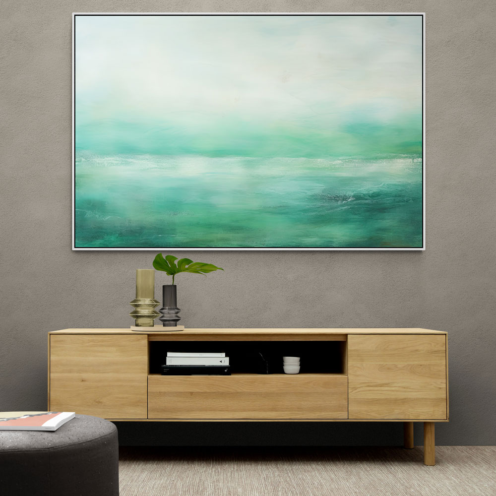 Seascape Green Abstract 2 Wall Art Seascape Green Abstract 2 Wall Art