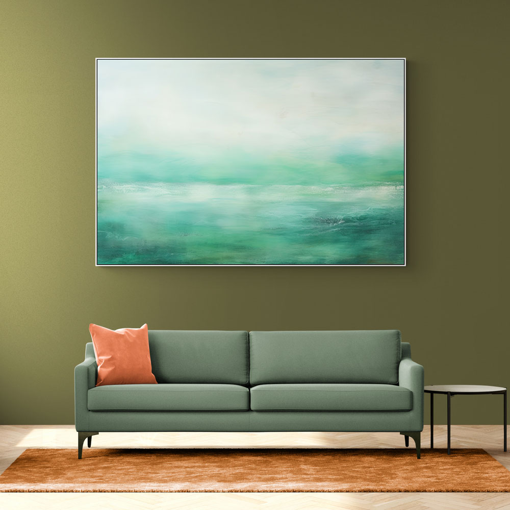 Seascape Green Abstract 2 Wall Art