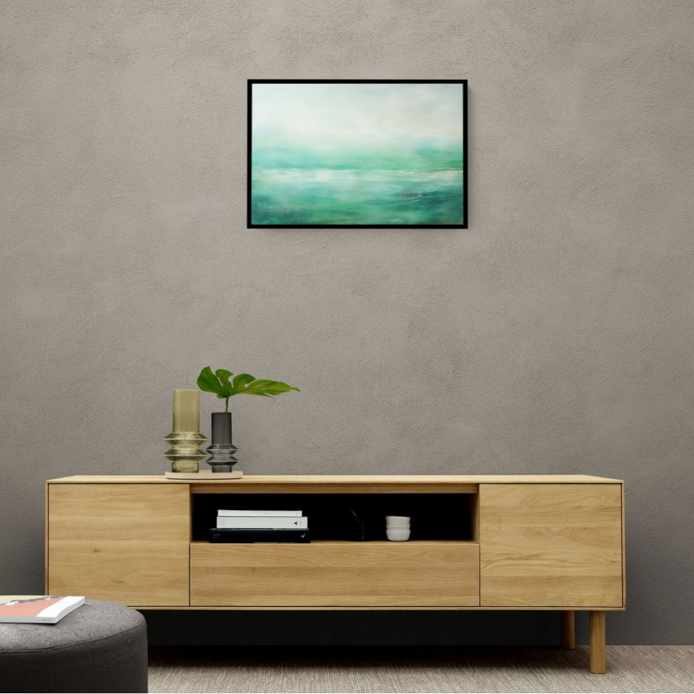 Seascape Green Abstract 2 Wall Art