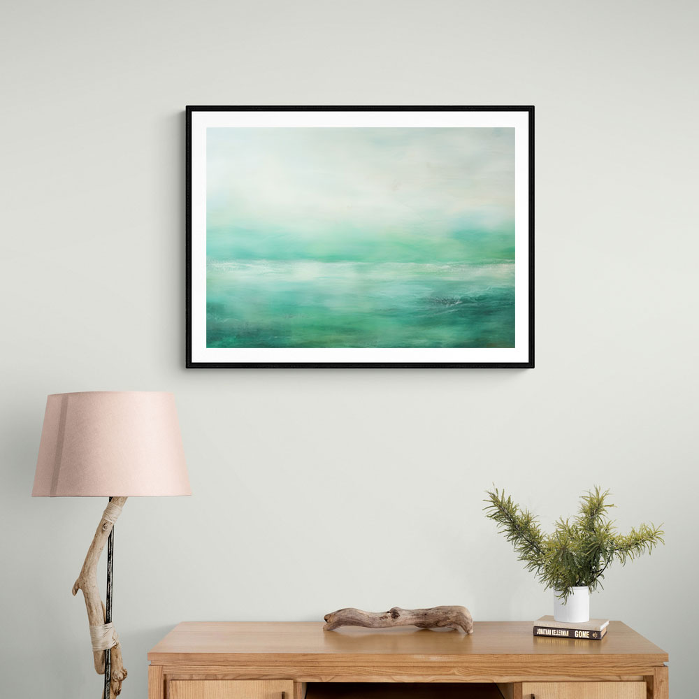 Seascape Green Abstract 2 Wall Art