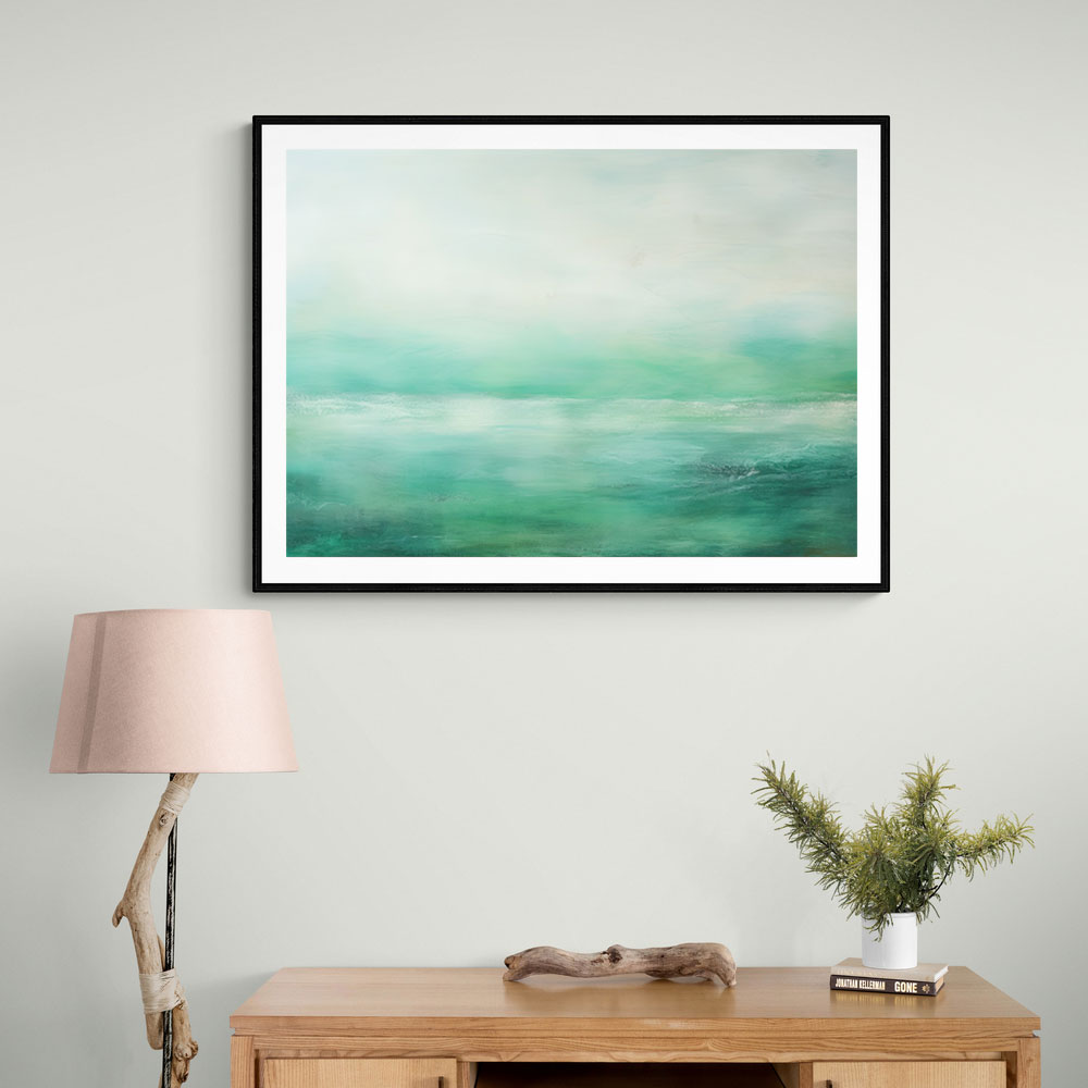 Seascape Green Abstract 2 Wall Art Seascape Green Abstract 2 Wall Art