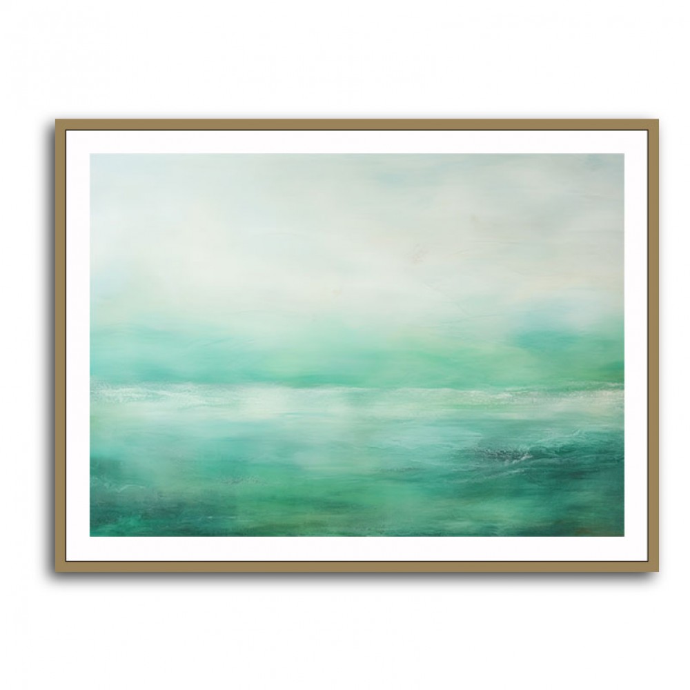 Seascape Green Abstract 2 Wall Art