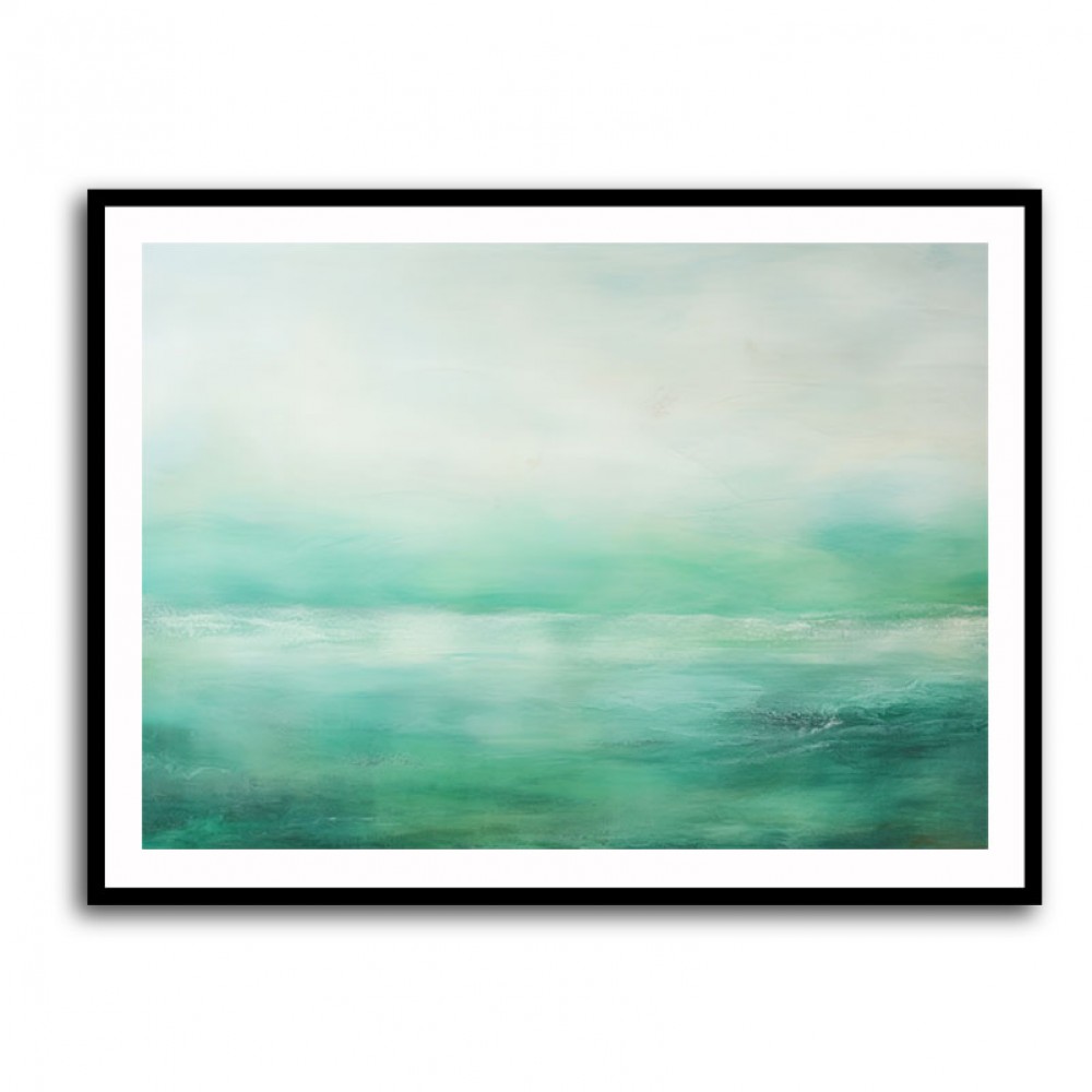 Seascape Green Abstract 2 Wall Art