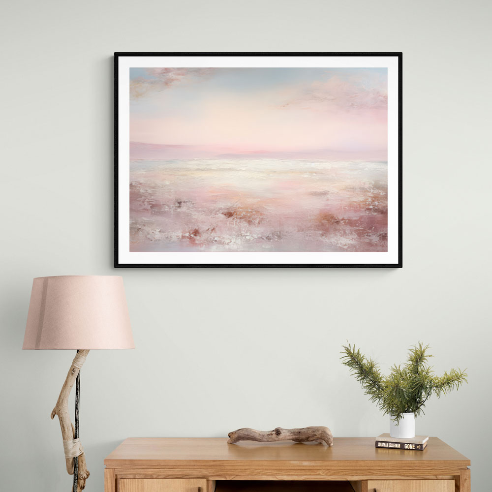 Seascape Pink Abstract 1 Wall Art