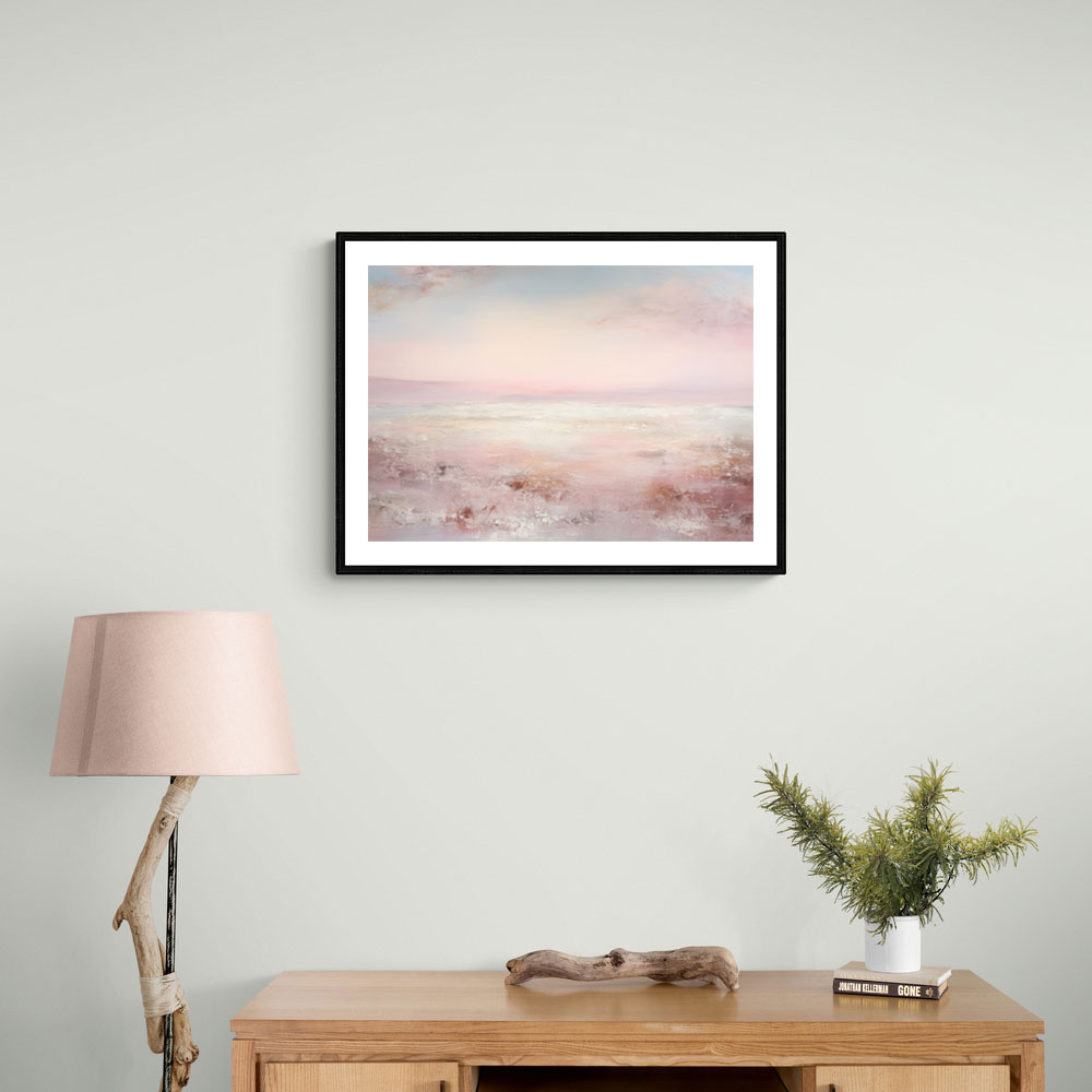 Seascape Pink Abstract 1 Wall Art