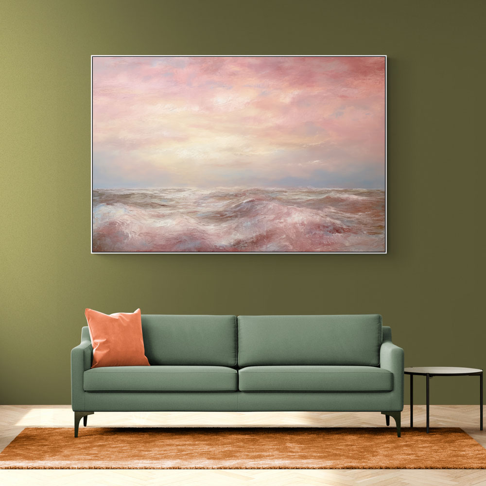 Seascape Pink Abstract 2 Wall Art