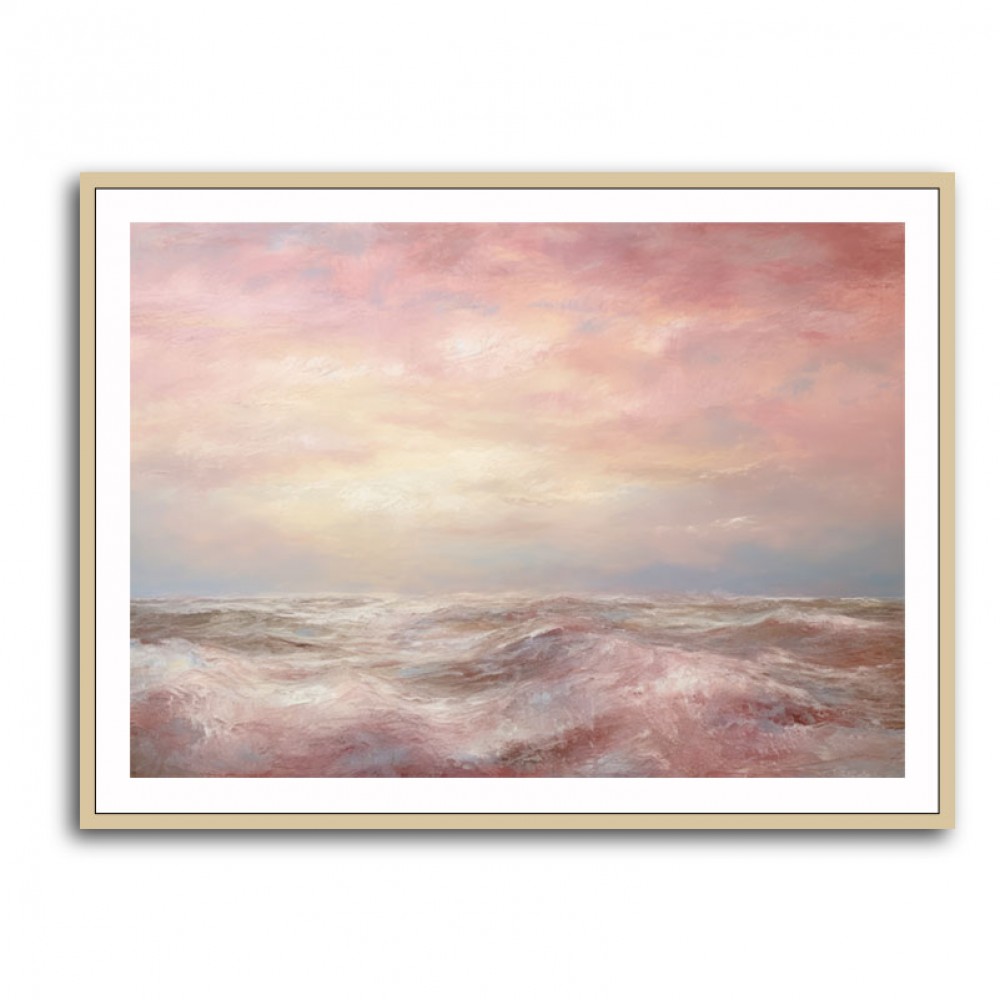 Seascape Pink Abstract 2 Wall Art