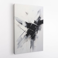 Black Brush Strokes 10 Abstract Wall Art