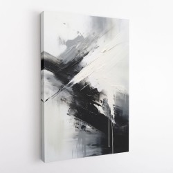 Black Brush Strokes 11 Abstract Wall Art