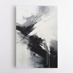 Black Brush Strokes 11 Abstract Wall Art