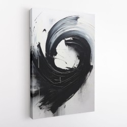 Black Brush Strokes 14 Abstract Wall Art