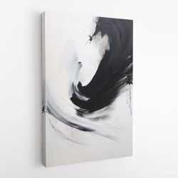 Black Brush Strokes 15 Abstract Wall Art