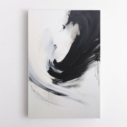 Black Brush Strokes 15 Abstract Wall Art