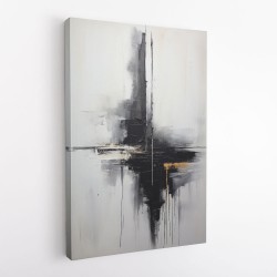 Black Brush Strokes 16 Abstract Wall Art
