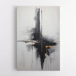 Black Brush Strokes 16 Abstract Wall Art