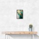 Gold Stroke On Teal Abstract Wall Art