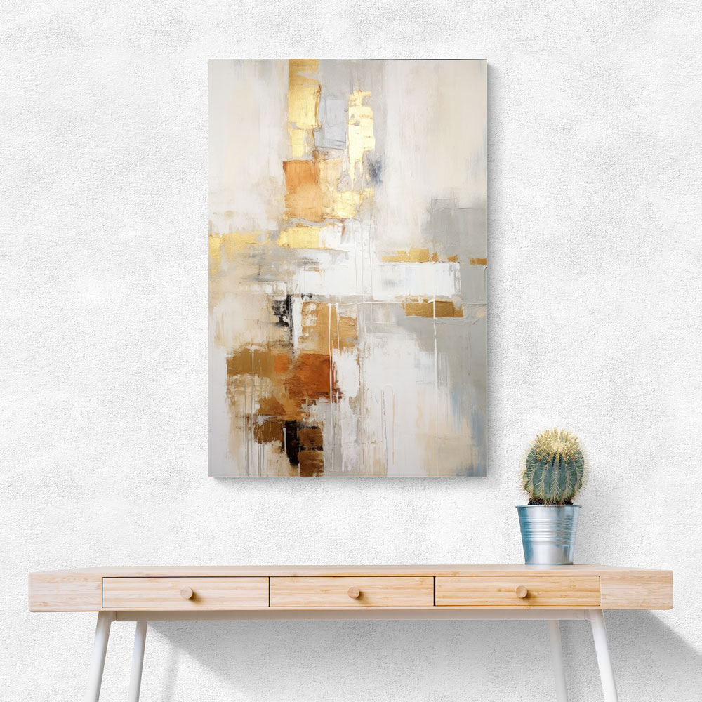 Silver & Gold Abstract Wall Art
