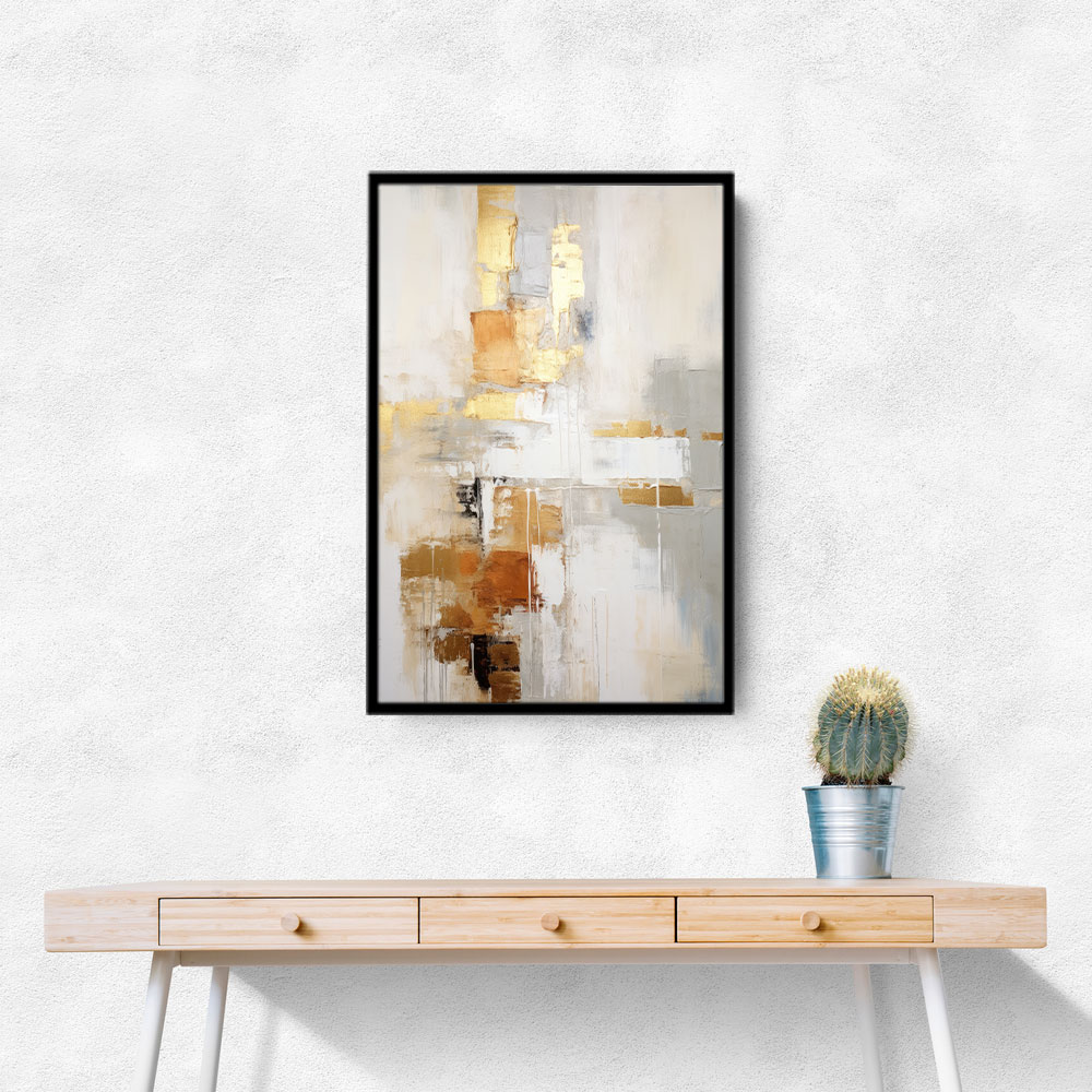 Silver & Gold Abstract Wall Art