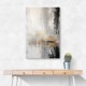 Silver Black & Gold Texture Abstract 3 Wall Art