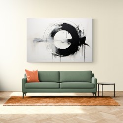 Black Circle 2 Abstract Wall Art