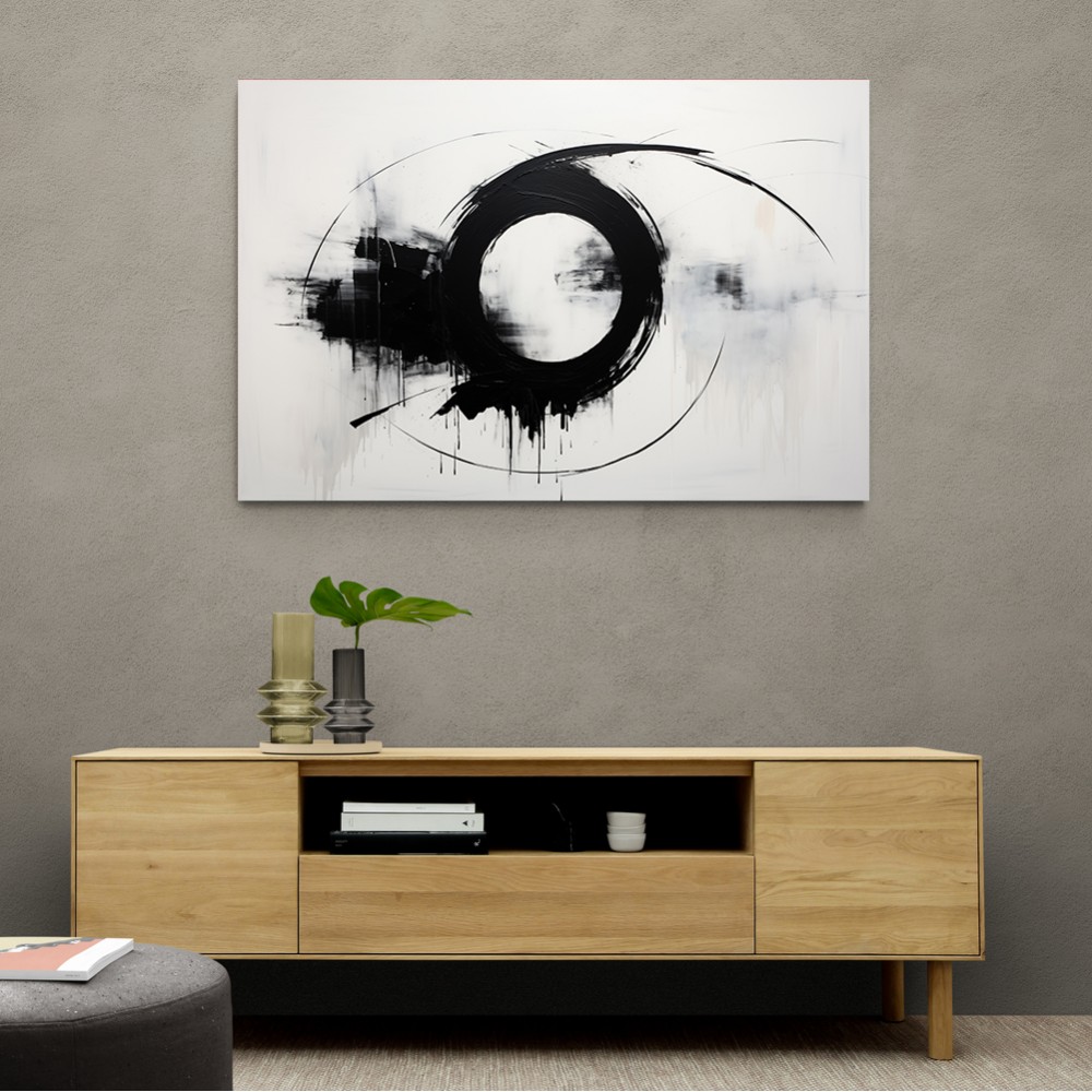 Black Circle 3 Abstract Wall Art Black Circle 3 Abstract Wall Art