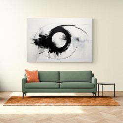 Black Circle 3 Abstract Wall Art