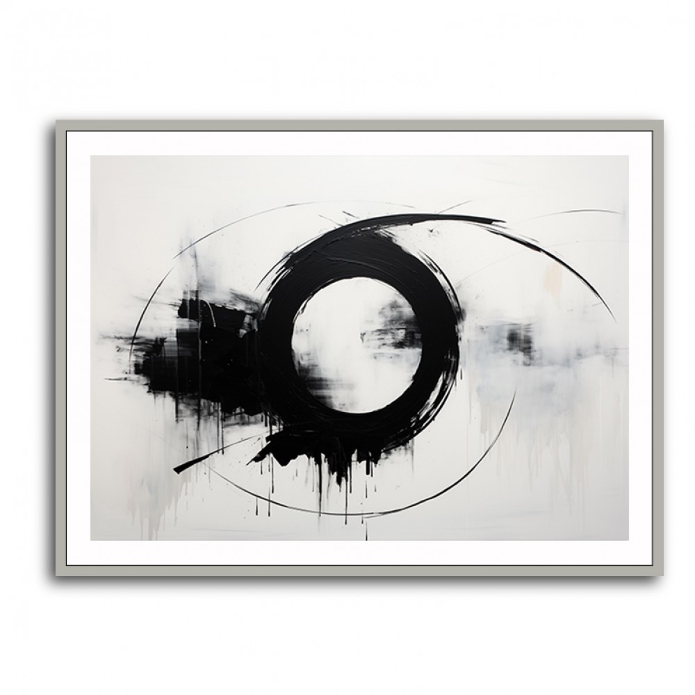 Black Circle 3 Abstract Wall Art Black Circle 3 Abstract Wall Art