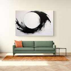 Black Circle 4 Abstract Wall Art