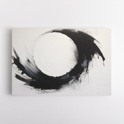 Black Circle 4 Abstract Wall Art