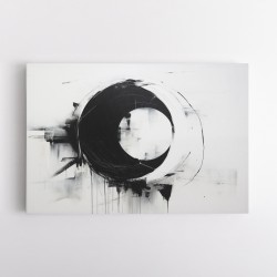 Black Circle 5 Abstract Wall Art