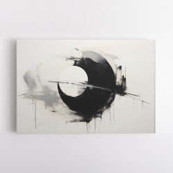 Black Circle 6 Abstract Wall Art